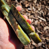 822g Raw Nephrite Jade Carving Slices (R14B771)