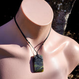NZ Greenstone Pounamu Toki Pendant Necklace (N1089)