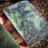 985g Raw Nephrite Jade Carving Slices (R14B759)