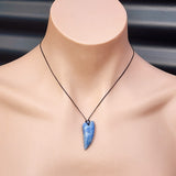 Natural Kyanite Tooth Pendant Necklace (1BBB249)