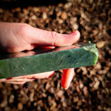 633g Raw Nephrite Jade Carving Slice (R14B734)