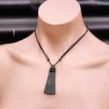 NZ Greenstone Pounamu Toki Pendant Necklace (N411)