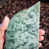 734g Raw Nephrite Jade Carving Slice (R14B676)