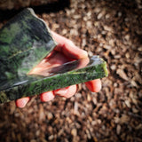 691g Raw Nephrite Jade Carving Slice (R14B741)