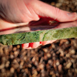 449g Raw Nephrite Jade Carving Slice (R14B728)