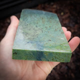 663g Raw Nephrite Jade Carving Slice (R14B650)