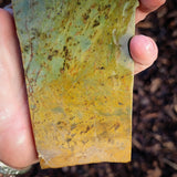 598g Raw Nephrite Jade Carving Slice (R14B678)