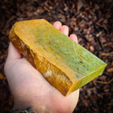 790g Raw Nephrite Jade Carving Slice (R14B656)