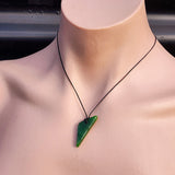 New Zealand Greenstone Pounamu Pendant Necklace (AJJC2339)