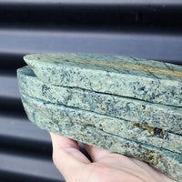 1kg Raw New Zealand Greenstone / Pounamu Carving Slices (R14B199)