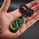 Natural Jade Manaia Pendant Necklace (N2311)