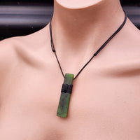 NZ Greenstone Pounamu Toki Pendant Necklace (N246)