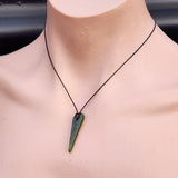 New Zealand Greenstone Pounamu Pendant Necklace (AJJC2342)