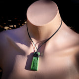 NZ Greenstone Pounamu Toki Pendant Necklace (N911)