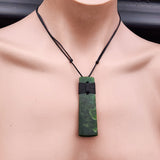 NZ Greenstone Pounamu Toki Pendant Necklace (N296)