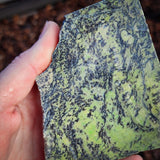 498g Raw Nephrite Jade Carving Slice (R14B675)