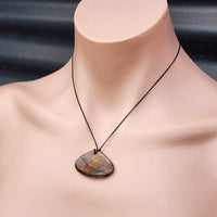 Natural Labradorite Pendant Necklace (1BBB281)