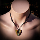 NZ Obay Stone / Polychrome Schist Pendant Necklace (N778)