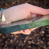 386g Raw Nephrite Jade Carving Slice (R14B680)