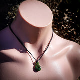 Natural Jade Pikorua Pendant Necklace (N2117)