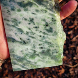577g Raw Nephrite Jade Carving Slice (R14B697)
