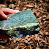 488g Raw Nephrite Jade Carving Slice (R14B777)