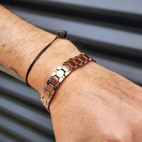 12mm Wide Copper Magnetic Chain Bracelet (50A19B4)