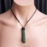 NZ Greenstone Pounamu Toki Pendant Necklace (N177)