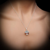 Solid 925 Sterling Silver & Natural Amber Handmade Tree of Life Pendant Necklace