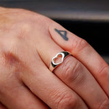 Solid 925 Sterling Silver Irregular Heart Ring