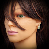 Solid 925 Sterling Silver Monstera Plant Leaf Hoop Earrings