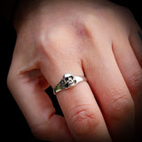 CLEARANCE (V) Solid 925 Sterling Silver 9mm Skull Ring