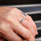 Solid 925 Sterling Silver Trinity Knot Celtic Band Ring