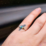 Solid 925 Sterling Silver & Moonstone, Turquoise, Tiger Eye Ring