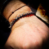 Polished Cherry Baltic Amber Elastic Bracelet