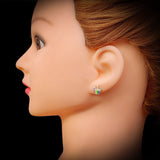 Childrens 925 Sterling Silver Cupcake Stud Earrings