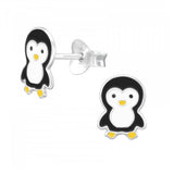 925 Sterling Silver Penguin Stud Earrings