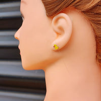 925 Sterling Silver Rubber Duck Stud Earrings