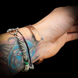 Copper Magnetic Flower Cuff Bracelet