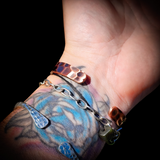 Copper Magnetic Hammer Finish Cuff Bracelet