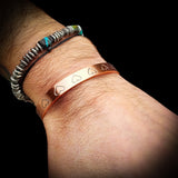 Copper Magnetic Heart Cuff Bracelet