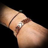 12mm Wide Copper Magnetic Chain Bracelet (50A19B4)