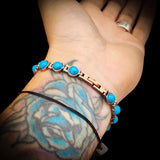 Copper Magnetic & Turquoise Chain Bracelet