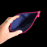 Genuine Leather Clutch Purse - Pink