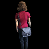 Genuine Leather Shoulder Hand Bag - Black