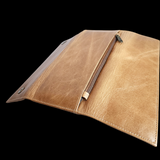 Genuine Leather Purse - Tan