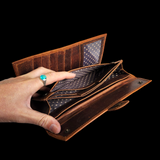 Genuine Leather Purse - Vintage Brown