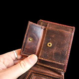 Genuine Leather Wallet - Vintage Brown