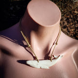 Humpback Whale Bone Carving Pendant Necklace