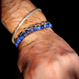 Natural Lapis Lazuli Elastic Bead Bracelet